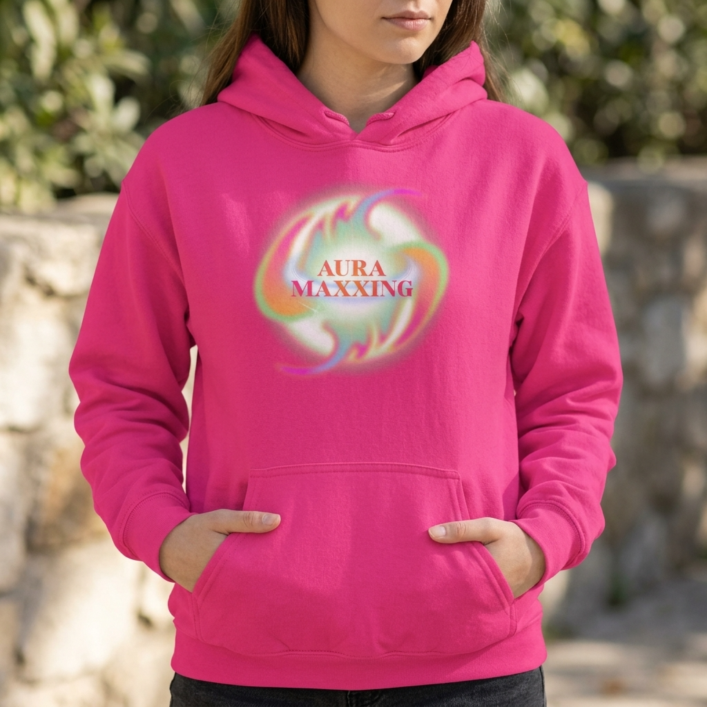 Aura Maxxing | Graphic Hoodie for Women
