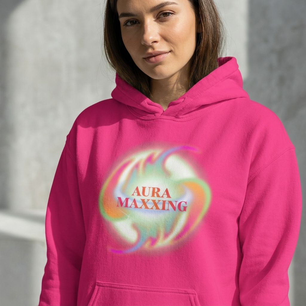 Aura Maxxing | Graphic Hoodie for Women