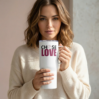Choose Love Travel Mug with Handle