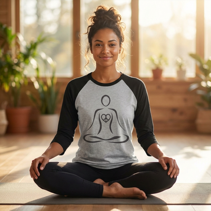 Inner Peace Heart Raglan Tee