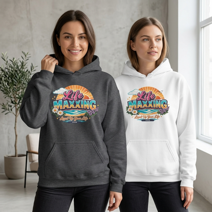 Life Maxxing | Graphic Hoodie for Women