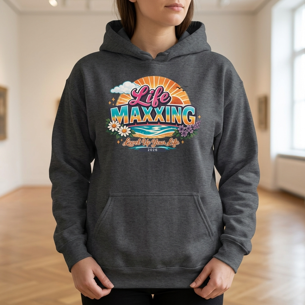 Life Maxxing | Graphic Hoodie for Women