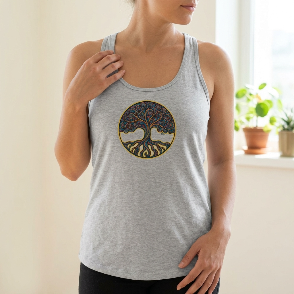 Women's Racerback Tank Top – Tree of Life Graphic