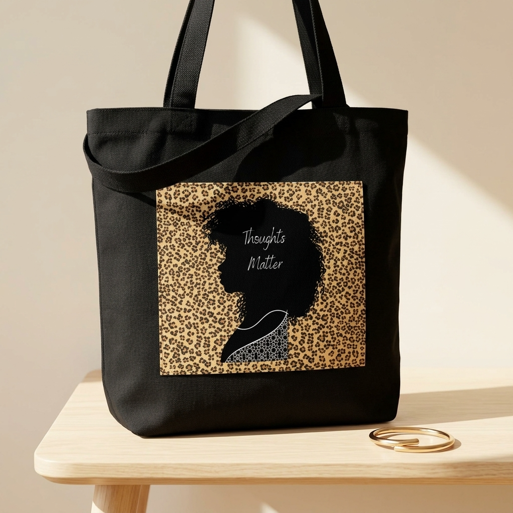 Thoughts Matter Silhouette Eco Tote Bag