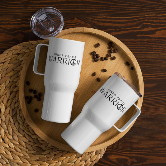 Inner Peace Warrior 25oz Travel Mug with Handle