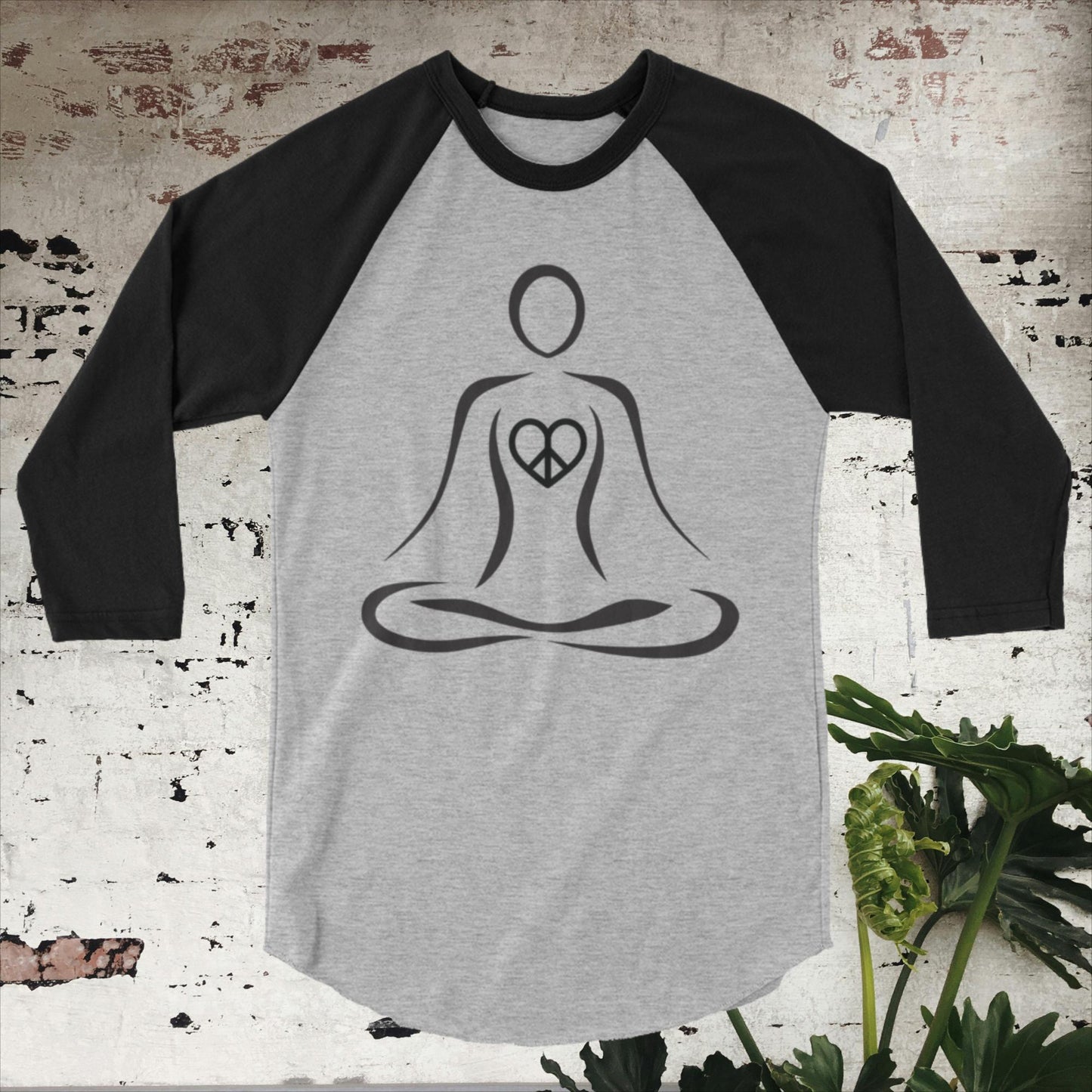 Inner Peace Heart Baseball T-shirt