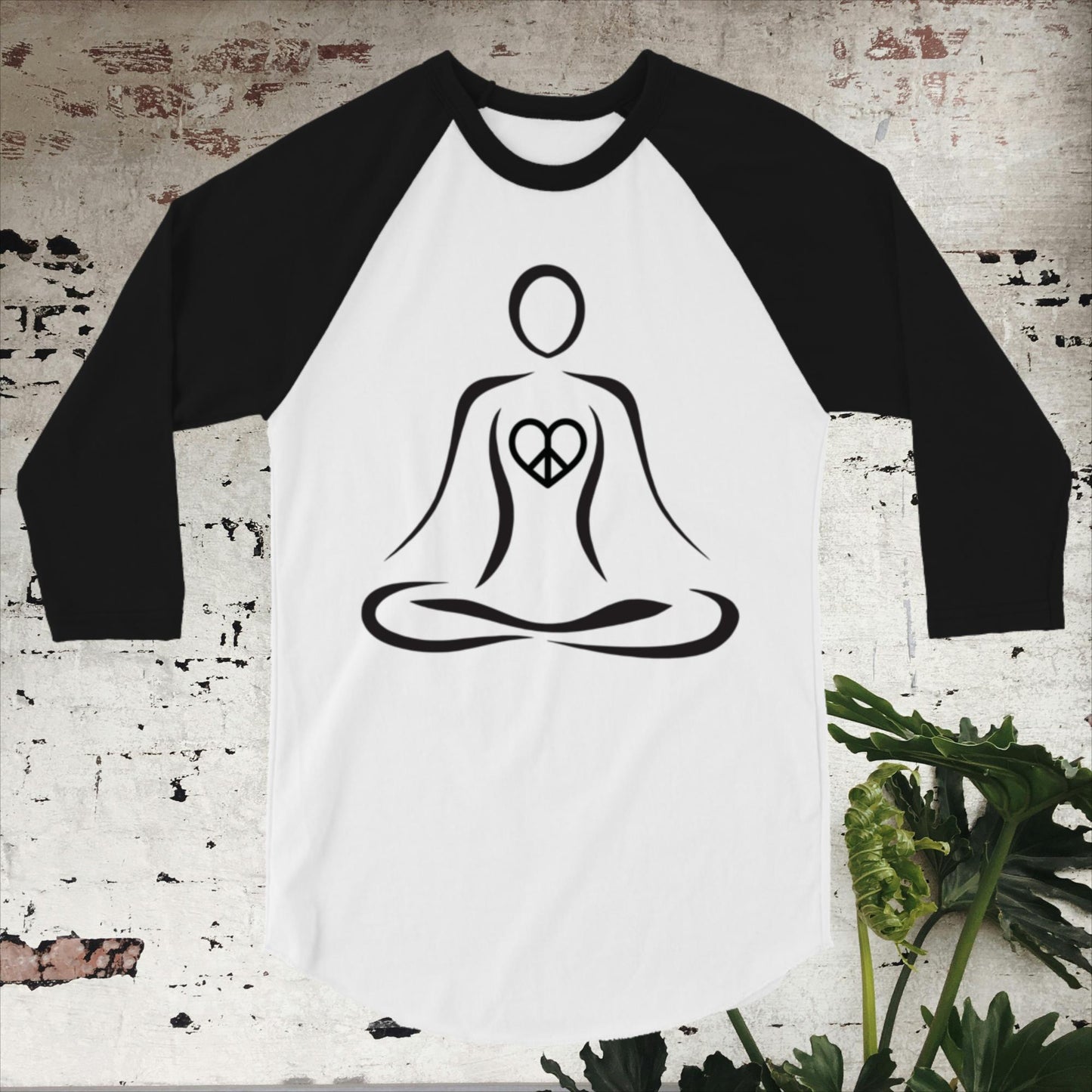 Inner Peace Heart Baseball T-shirt