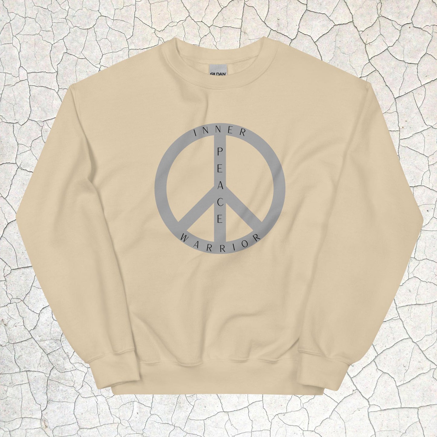 Inner Peace Warrior Sign Crewneck Sweatshirt