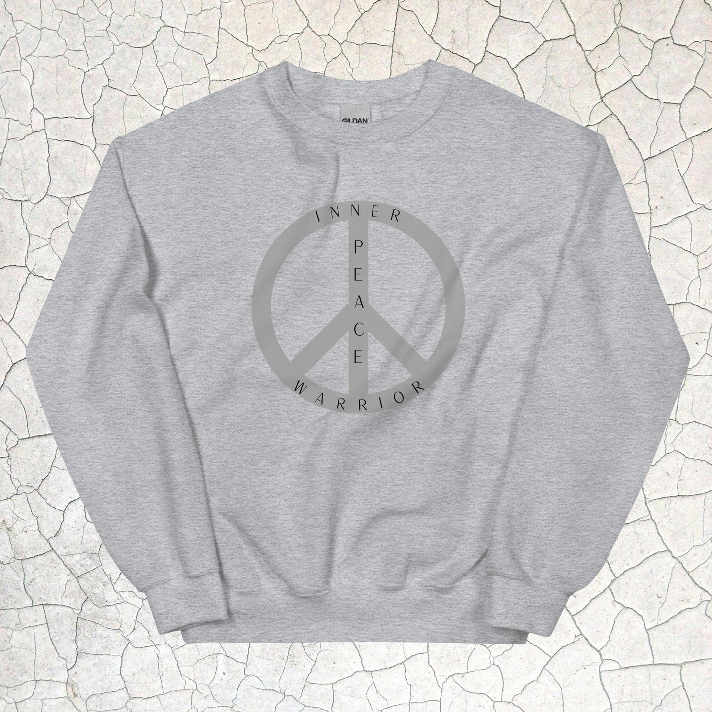 Inner Peace Warrior Sign Crewneck Sweatshirt