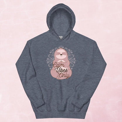 Calm Vibes Only Sloth Hoodie