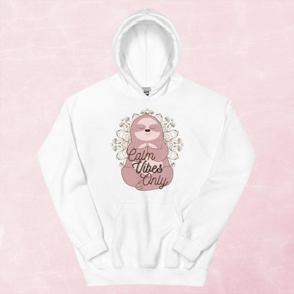 Calm Vibes Only Sloth Hoodie