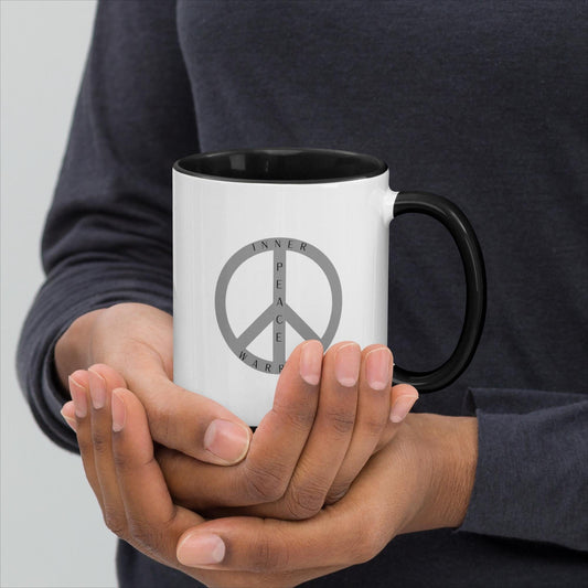 Inner Peace Warrior Sign Mug with Color Inside